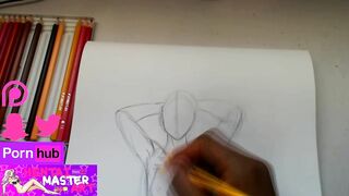 Fragile Topless Fan Art Speed Drawing