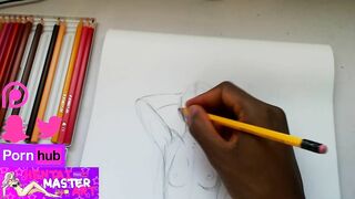 Fragile Topless Fan Art Speed Drawing