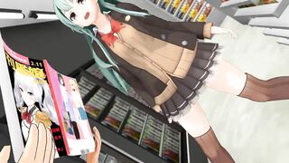 3d Hentai MMD - コンビニでゲリラ撮影する鈴谷 (abubu Nownanka)