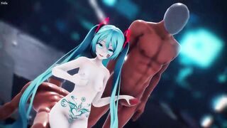 MMD - Tattoo Miku GimmeGimme Sex Dance [BY-Nella]