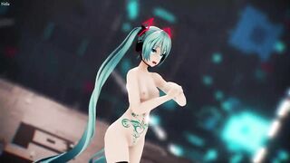 MMD - Tattoo Miku GimmeGimme Sex Dance [BY-Nella]