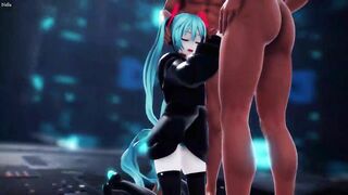 MMD - Tattoo Miku GimmeGimme Sex Dance [BY-Nella]