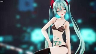 MMD - Tattoo Miku GimmeGimme Sex Dance [BY-Nella]