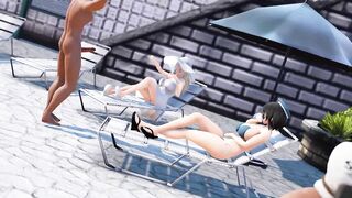 3d Hentai MMD - リゾートへ招待される鈴谷と熊野 (abubu Nownanka)
