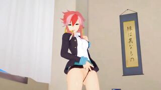 Marceline F. Mercury (BlazBlue) Double Masturbation