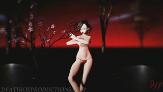 MMD SFW Mitsu with a Red Bikini in - Chung Ha - Stay Tonight - 1077