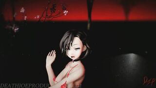 MMD SFW Mitsu with a Red Bikini in - Chung Ha - Stay Tonight - 1077
