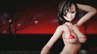 MMD SFW Mitsu with a Red Bikini in - Chung Ha - Stay Tonight - 1077