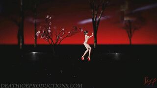 MMD SFW Mitsu with a Red Bikini in - Chung Ha - Stay Tonight - 1077