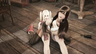Harley Quinn Futa Fucks Tifa (japanese)