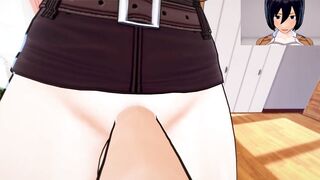 Attack on Titan Futa Mikasa Ackerman Taker POV