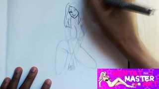 Busty OneBigKiss Fan Art Speed Drawing