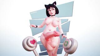 Button Mashing- Big Dick Futa, Mini Animation for Twitter (looped)