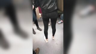 Voyeur Cam Spy Girl in Public Train