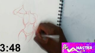 Jessica Nigiri Swimsuit Fan Art Speed Drawing