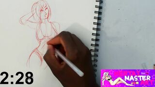 Jessica Nigiri Swimsuit Fan Art Speed Drawing