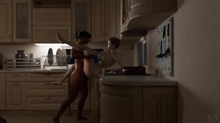 Futa Fucking in the Kitchen