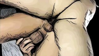First Time Sex with a Guy in the Basement of the Club, too much to Drink, Filled his Ass Full of Cum
