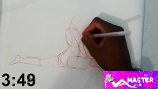 Quick Sketches:sexy Athena Faris Fan Art