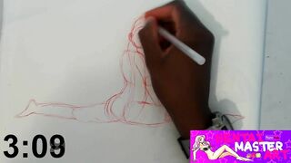 Quick Sketches:sexy Athena Faris Fan Art