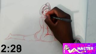 Quick Sketches:sexy Athena Faris Fan Art