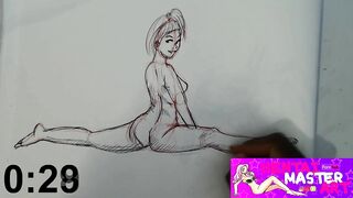 Quick Sketches:sexy Athena Faris Fan Art