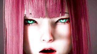 Zero two Masturbandose