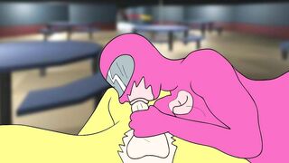 AMONG US BLOWJOB YELLOW AND PINK SUCK BIG COCK CARTOON PORN