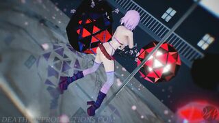 MMD SFW Pink Misaka - Hibikase 1103