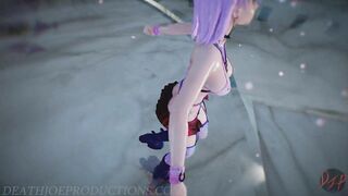 MMD SFW Pink Misaka - Hibikase 1103