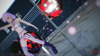MMD SFW Pink Misaka - Hibikase 1103