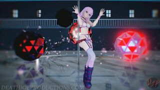 MMD SFW Pink Misaka - Hibikase 1103