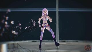 MMD SFW Pink Misaka - Roll Deep 1094