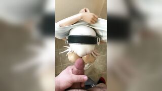 Cumming on a HUGE 1/2 Scale Sonico!