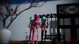MMD R18 4k UHD Yamakaze Triples ( Good Night Kiss ) 125