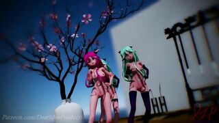 MMD R18 4k UHD Yamakaze Triples ( Good Night Kiss ) 125