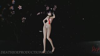 SFW MMD 4k UHD Pink Bikini Kaat - Classic - 1073