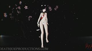 SFW MMD 4k UHD Pink Bikini Kaat - Classic - 1073