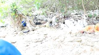 Bodypinat Cosplay : a Blue Pokemon in the Wild