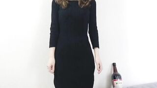 【生着替え】お尻の割れ目チラリ♥エメフィールaimerfeelの下着レビュー