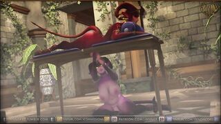 Spa Day (3D Futa Monster Girl Sex)