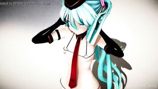 MMD Hatsune Miku PiNK CAT "Colita Hentai" by [Piconano-Femto]
