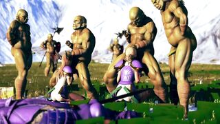 Female Knight Lose to Monster Ork - Episode.14