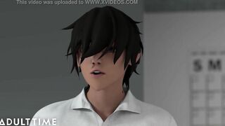 ADULT TIME - Hentai Sex University Prodigy Wants To Show His Stepsis Everything He's Learned
