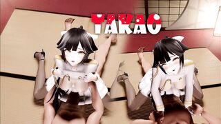 Azur lane Takao Rail - [MMD][Kanke VE]