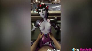 Widowmaker Fucked Hard POV (with ASMR sounds) 3d animation anime henrai overwatch widow black pussy