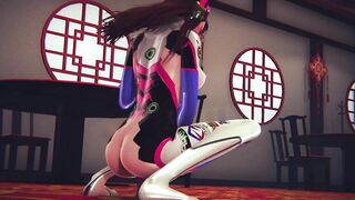 Dva rides a dildo and cums