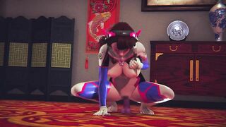 Dva rides a dildo and cums
