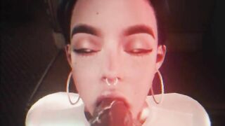 Tatted Latina Sucks and Fuck BBC on Train - second life