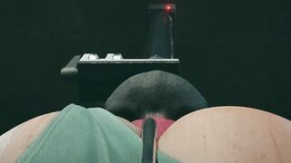Tomb raider Lara Croft HAS FALLEN INTO THE POWER OF A SEX MACHINE